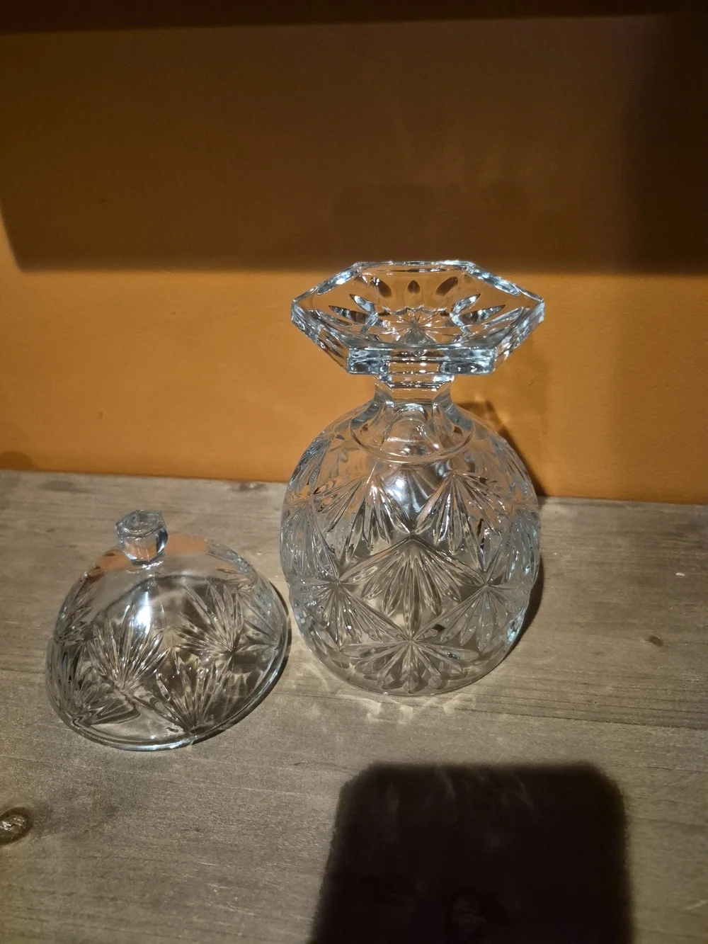 Vintage Cristal d'Arques Durand Luminarc Katya Lead Crystal Candy Dish 9 in.